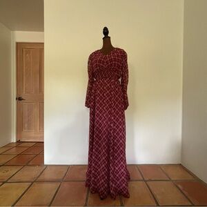 GAL MEETS GLAM | Red Long Sleeve Gown Dress